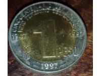 Moneda 1 Peso Argentina 1997 Evita Voto Femenino 