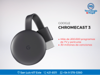 Google Chromecast 3 - Tercera Generación - Smart Tv - Hdmi - Netflix - Nuevos - Garantía