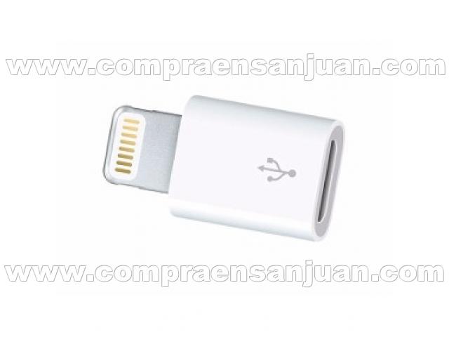 Adaptador Lightning 8 Pines A Micro Usb Iphone 5 6 7 8 X