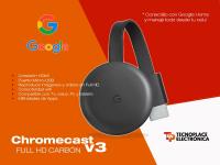 Google Chromecast V3 Originales - Converti Tu Led O Lcd En Smart Tv De La Forma Mas Facil Y Comoda - Nuevos - Garantia