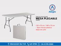 Oferta Mesa Plegable 180 Cm De Pvc De Alta Resistencia - Super Prcticas - Excelente Calidad - 80225 Descansar - Nuevas.