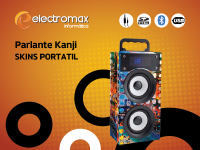 Parlante Kanji Skins Portatil - Recargable - Bluetooth - Usb / Sd / Radio 