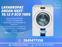 Lavarropas Drean Next 10.12 P Eco 10kg 1200 Revoluciones,envío Gratis, 1 Año De Garantía