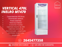 Heladera Vertical Inelro Mt-470 470lts, Envío Gratis, 1 Año De Garantía