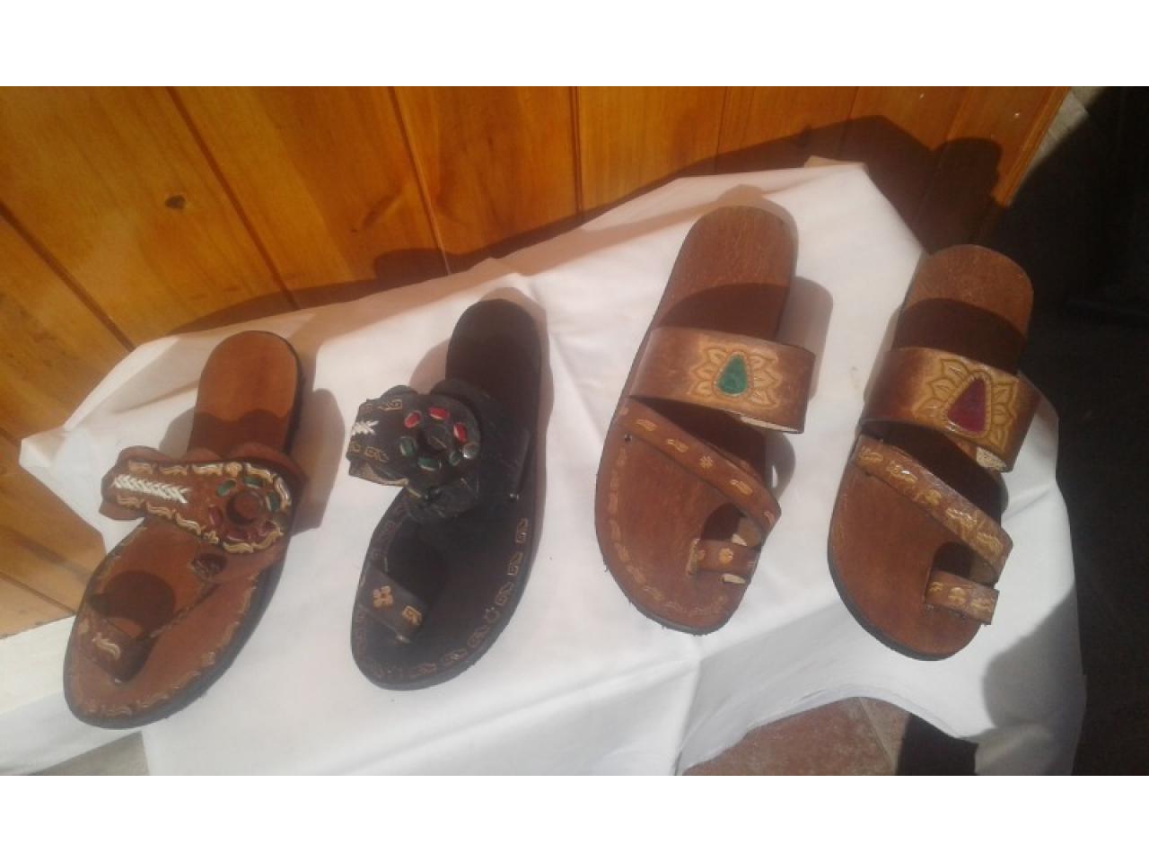 Sandalias de cuero artesanales clearance