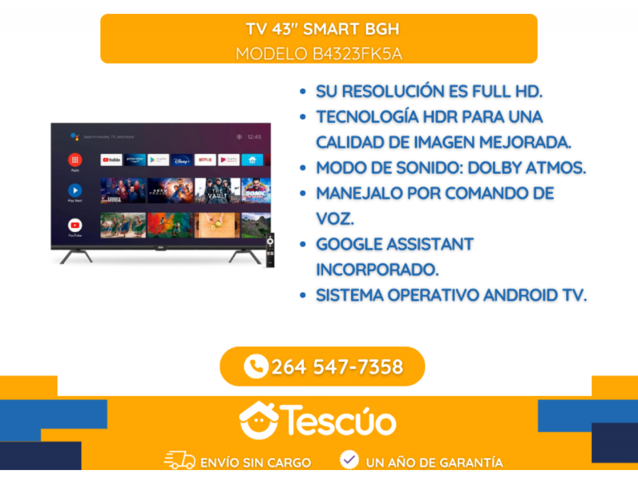 Smart TV FHD 43 Hisense 43A42GSV