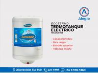 Termotanque Electrico Ecotermo 53 Litros - Entrada Superior - Para Colgar - Nuevos - Garanta