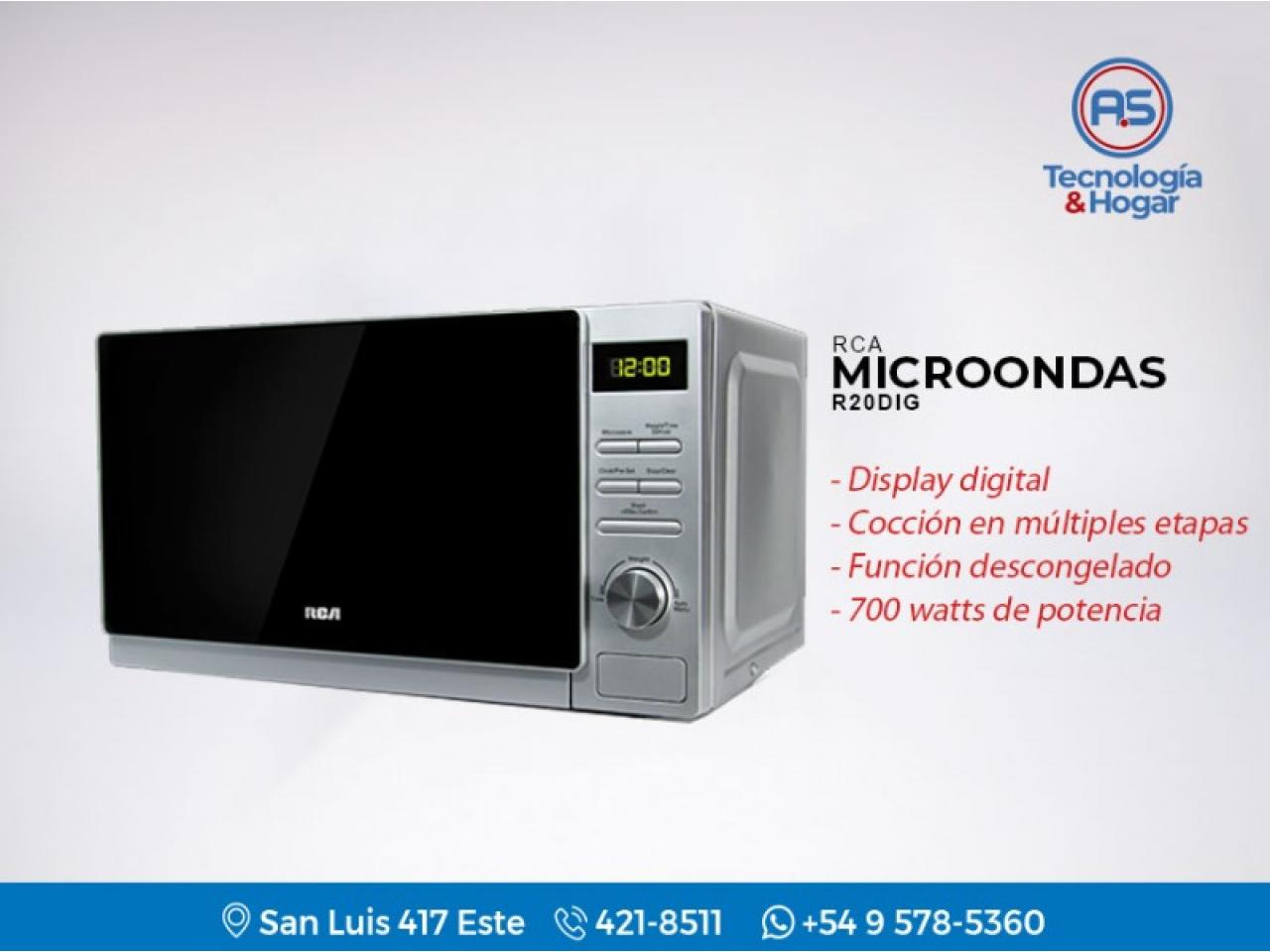 Microondas Digital Rca R20dig - 20 Litros - 700w - Timer - Nuevos - Comprá  en San Juan
