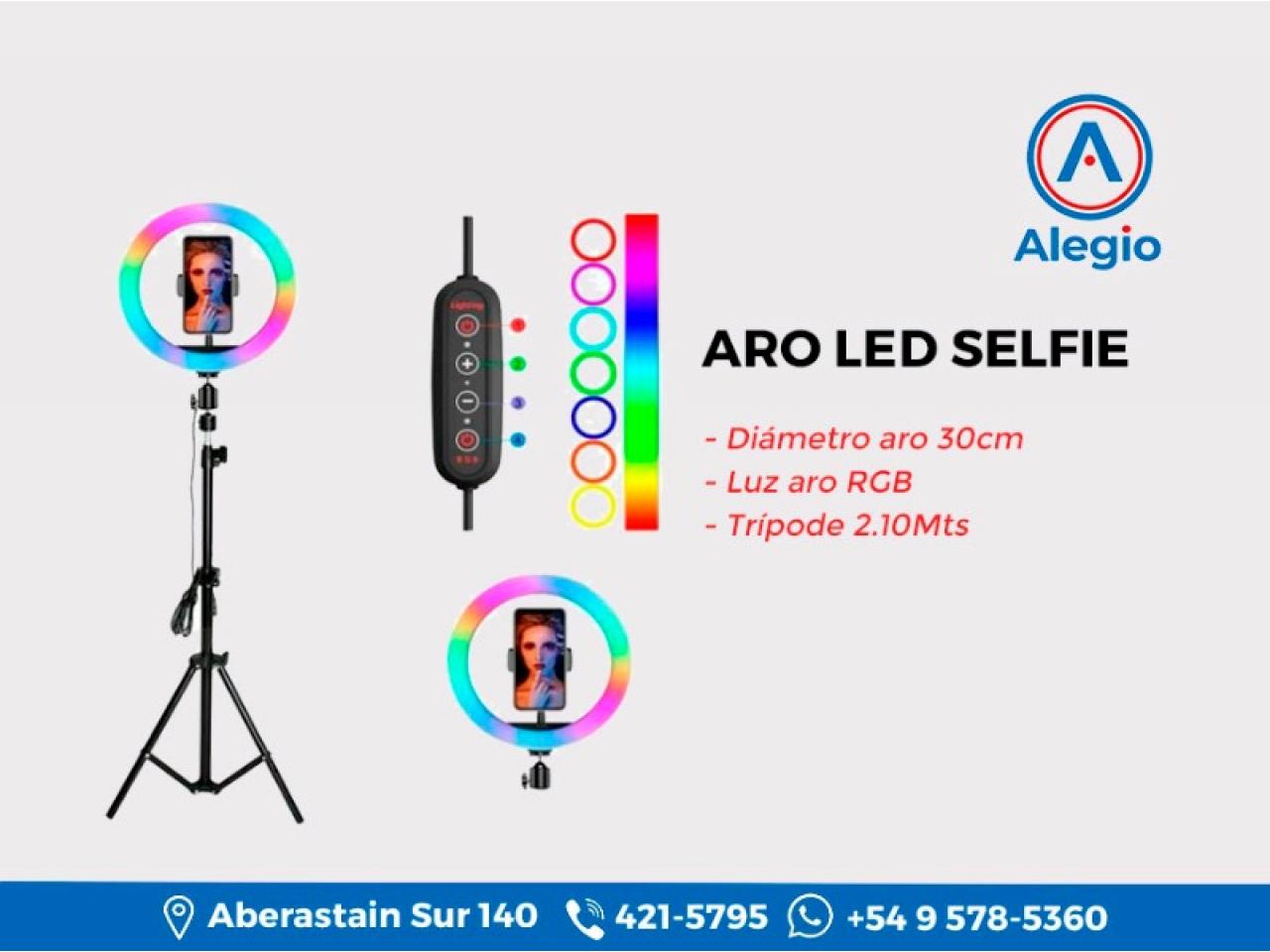 Aro Luz Led Gadnic Selfie Celular con Bateria y USB - MundoChip