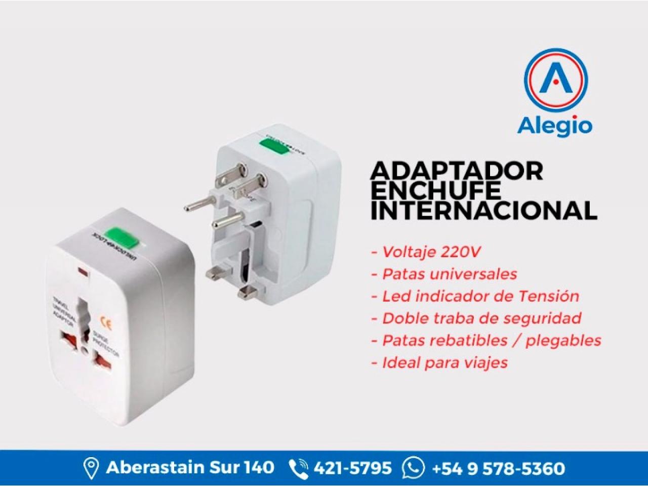 Adaptador Enchufe Universal Turismo Viajes El Mas Completo