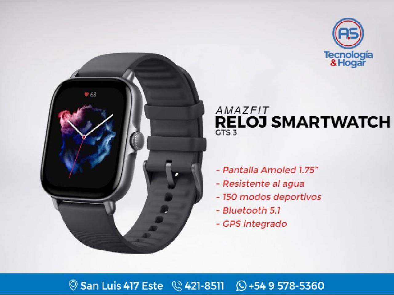 Reloj Inteligente Smartwatch Amazfit Gts 4 Mini Rosa Sumergible Gps