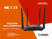 Nuevos Routers Inalámbricos Nexxt / Nebula 1200 Plus Dual Band / Nyx 1200 Dual Band / Nyx 300 Simple Band / Repetidores