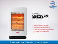 Calefactor Infrarrojo Liliana Rapihot - Caloventor - 700/1400w - Nuevos - 2 Años Garantía