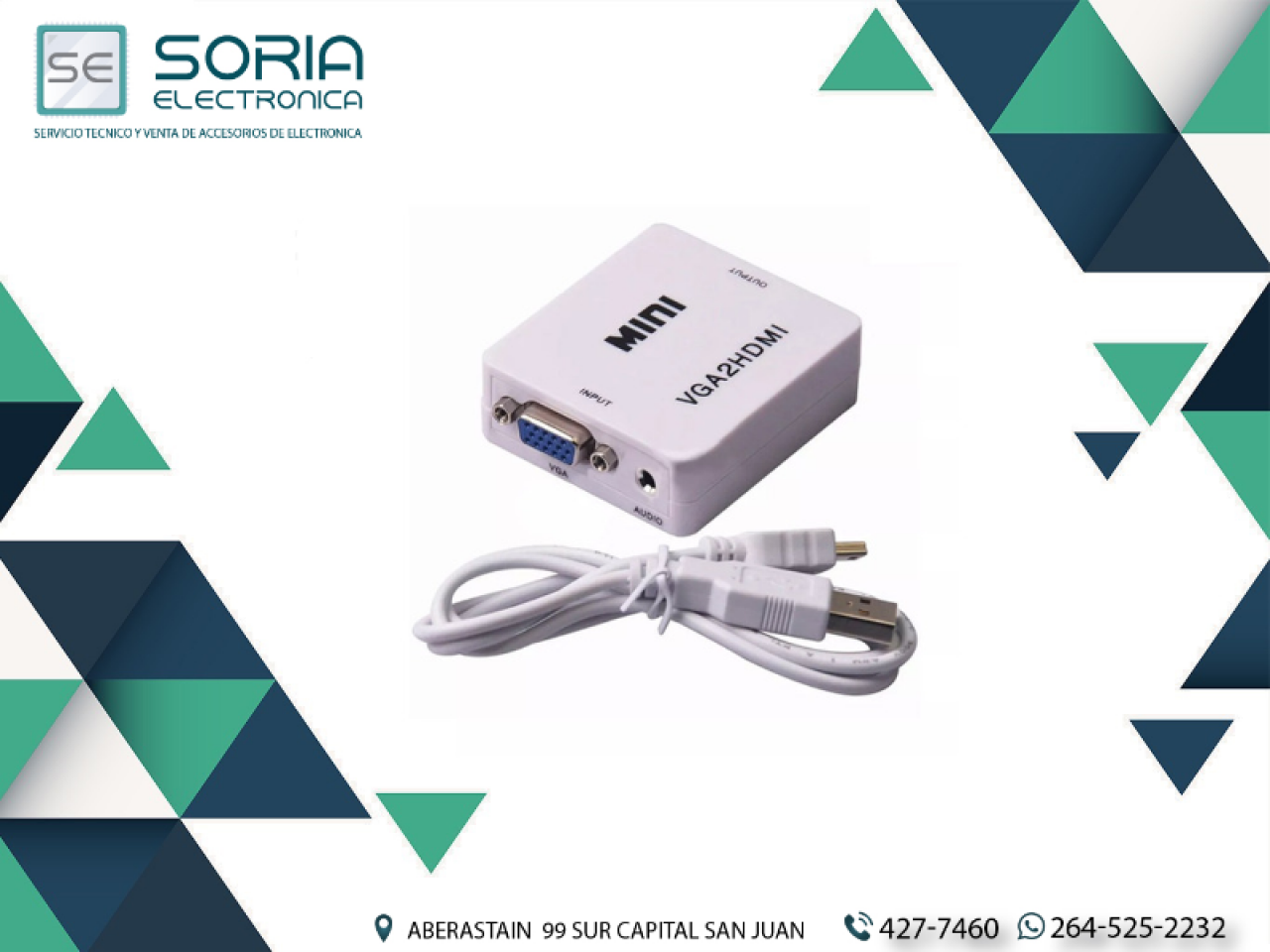 Conversor Adaptador Vga A Hdmi Nictom Activo