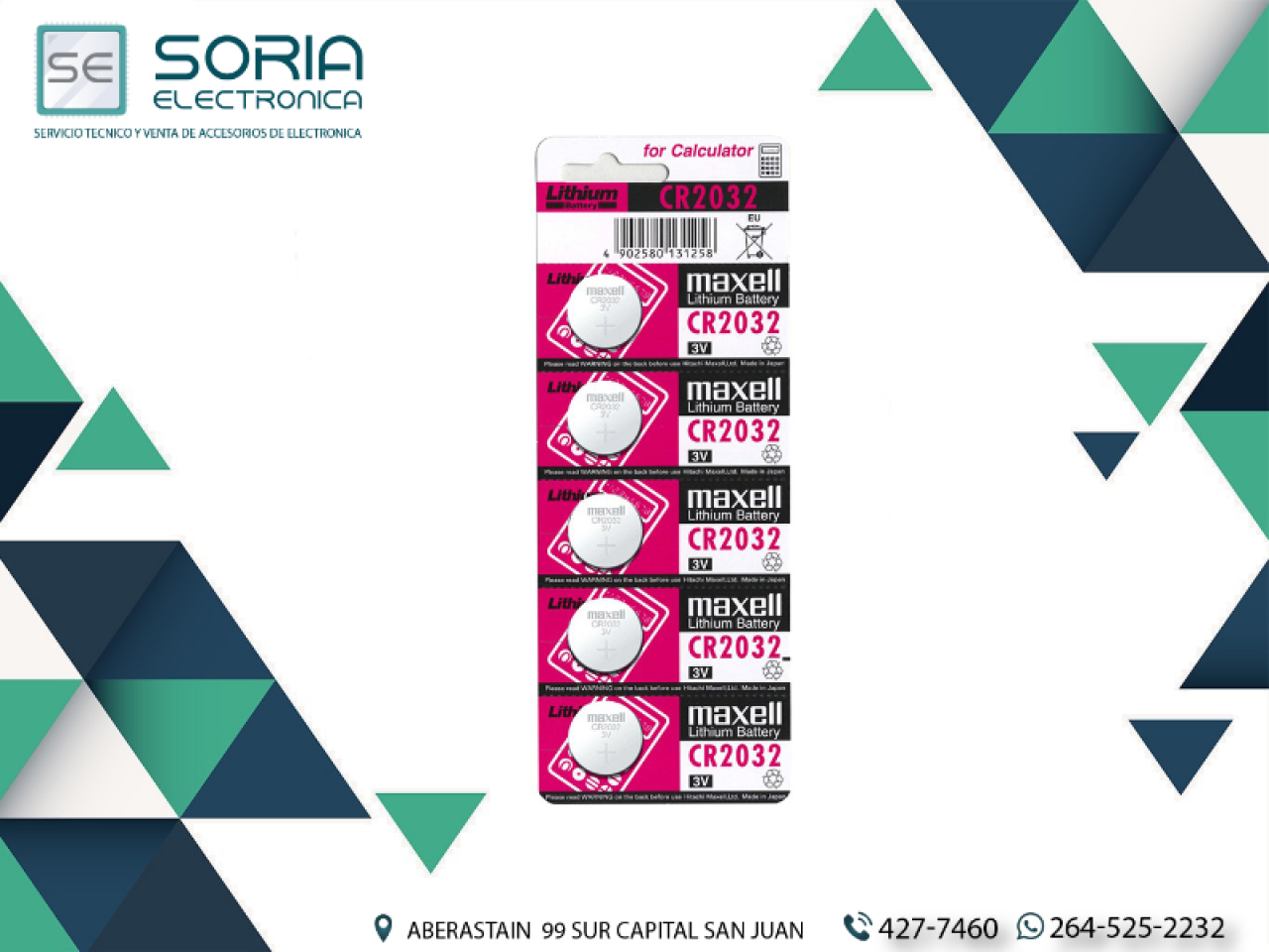 PILAS CR2032 SONY / ENERGIZER/NETMAK