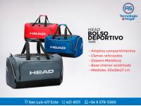 Bolso Deportivo Head 11480 - Amplios Compartimientos - Cierres Reforzados - Zippers Metálicos - Nuevos 