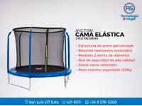 Cama Elastica Nictom Cr02 Mediana - Díametro 2,44mts - Peso Máximo Soportado 120kg - Nuevos 