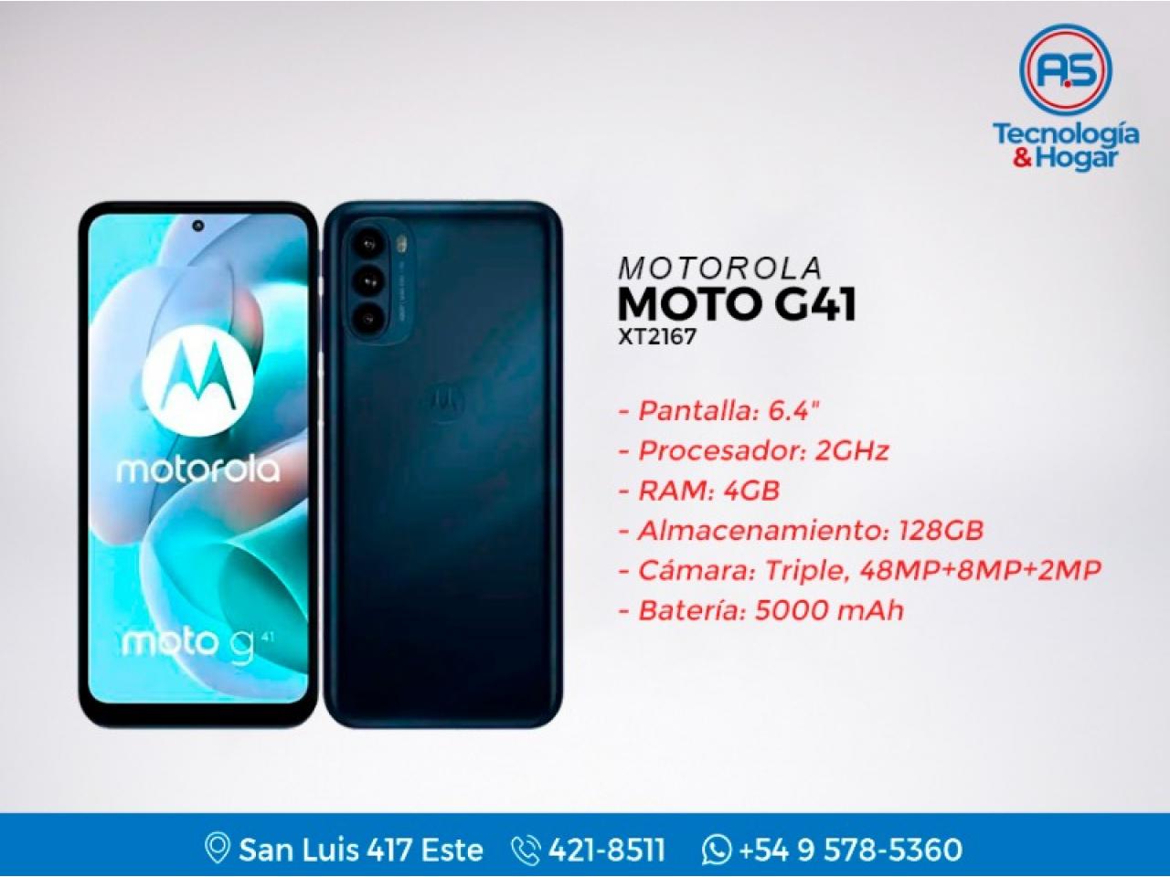 Motorola Moto G41 Capacidad 128gb 4gb Ram Procesador 2ghz