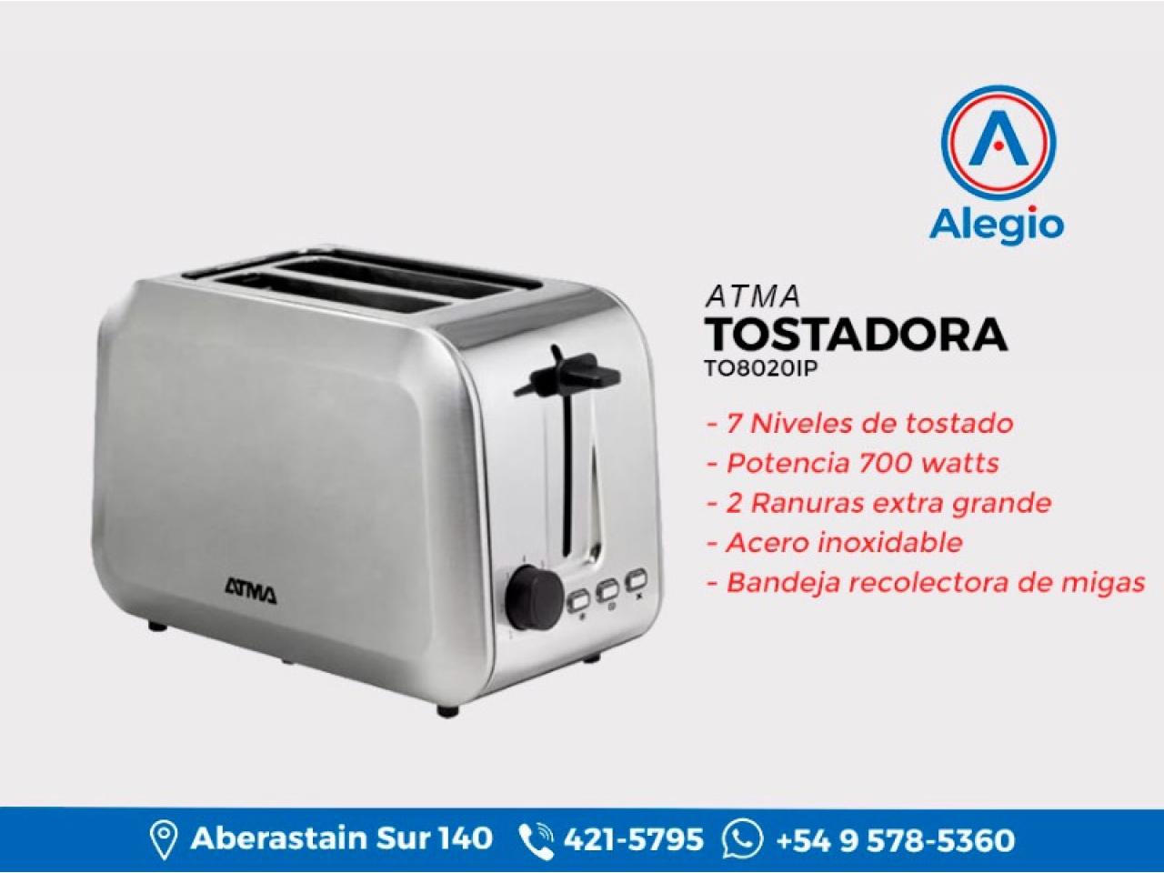 Tostadora de pan para 2 rebanadas - 700 Watts