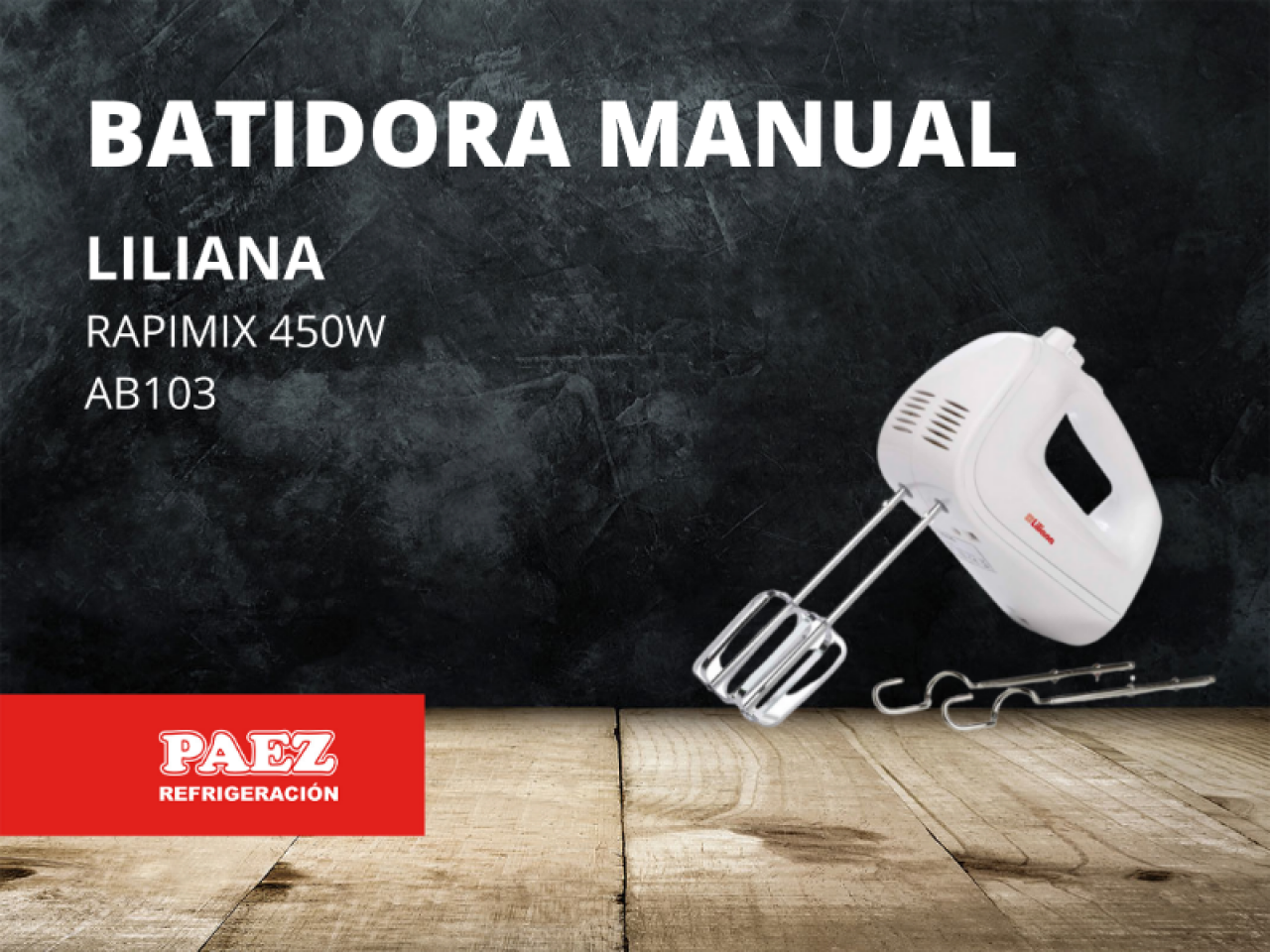 Batidora Manual Liliana Shake/Rapimix