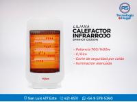 Calefactor Infrarrojo Liliana Spinhot Cig100n - 700/1400 Watts - Con Giro - Estufa Halogena - Nueva - Garantía