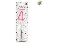 Numero Estrellita Magica Rosa 4