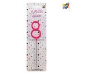 Numero Estrellita Magica Rosa 8