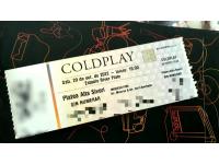 Coldplay En River Día Sabado  29/10 - *entrada En Fisico *