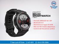 Reloj Smartwatch Amazfit T-rex 2 Negro - Pantalla Amoled 1,39