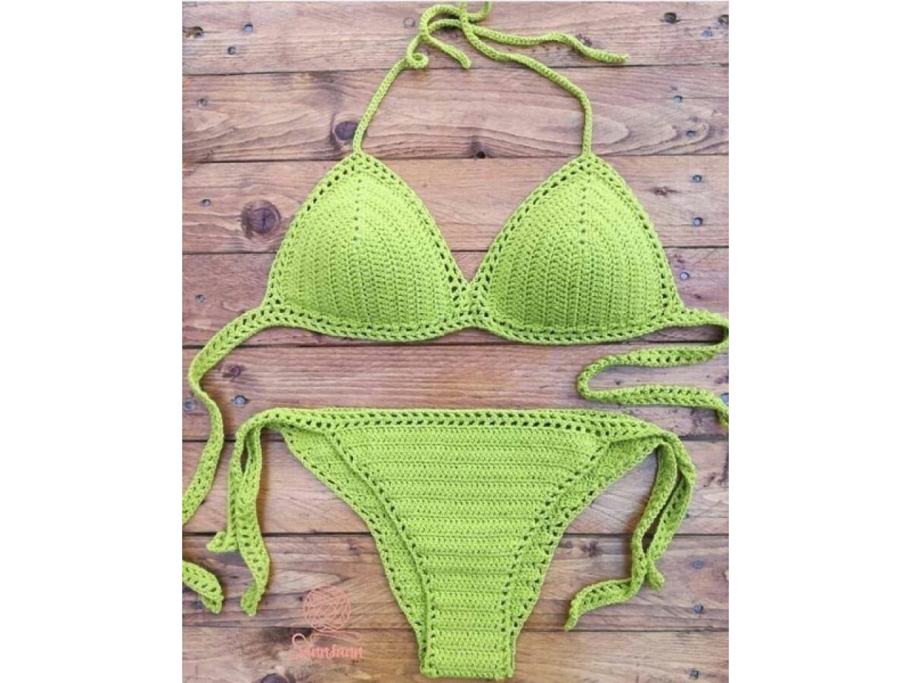 Barriga Precursor Productividad Bikini Tejida A Crochet - Comprá en San Juan