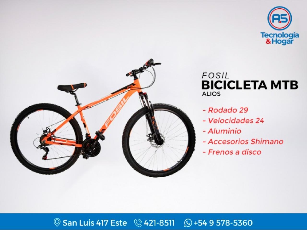 Bicicleta Rodado 29 Mtb - 24 Velocidades - Aluminio - Accesorios