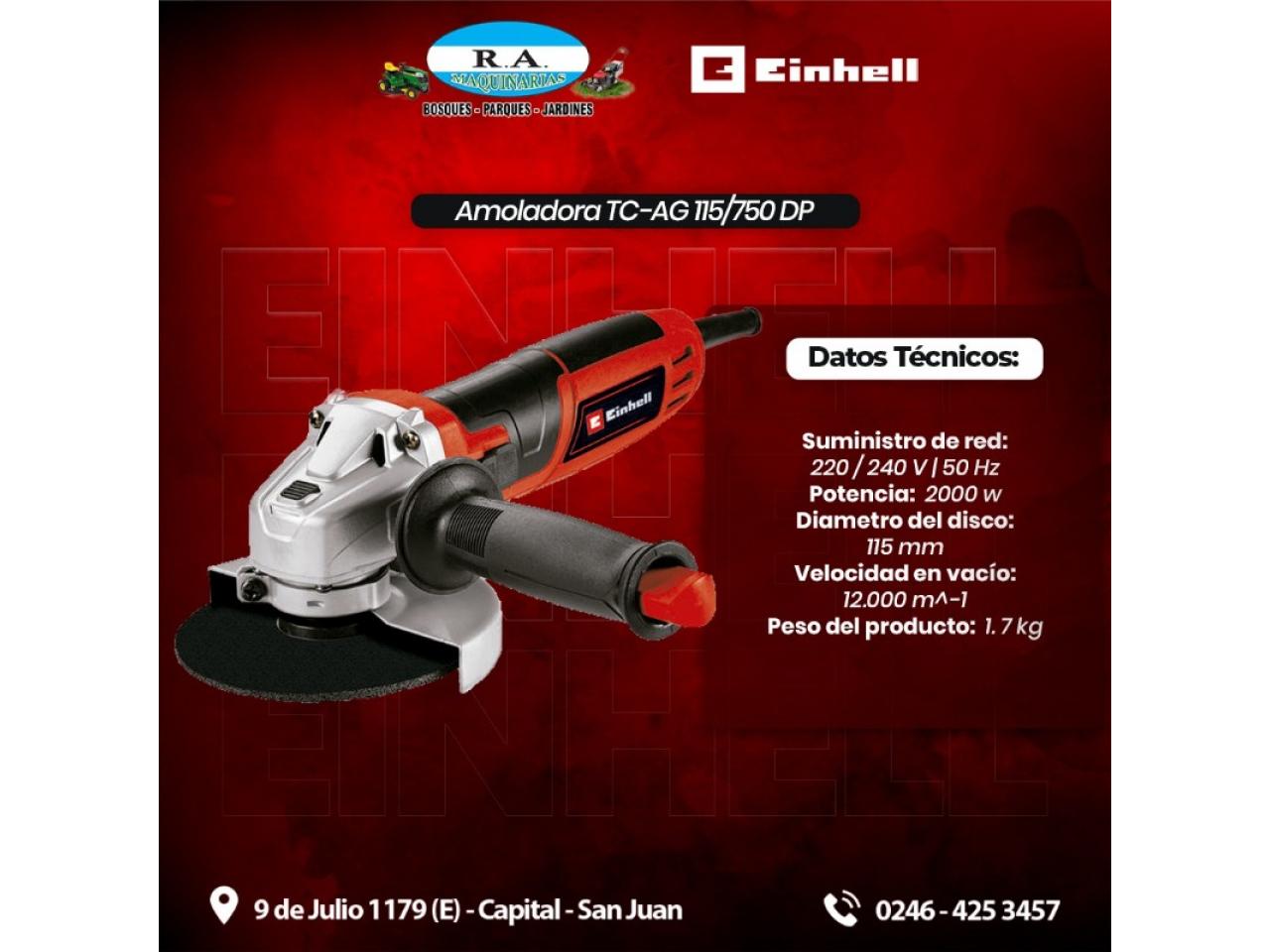 Amoladora Einhell Tc-ag 115/750 - Comprá en San Juan