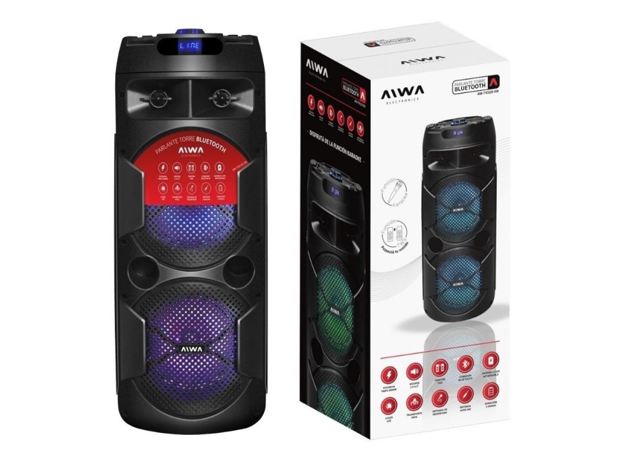 Parlante Torre Bluetooth Aiwa AW-T451D-SN