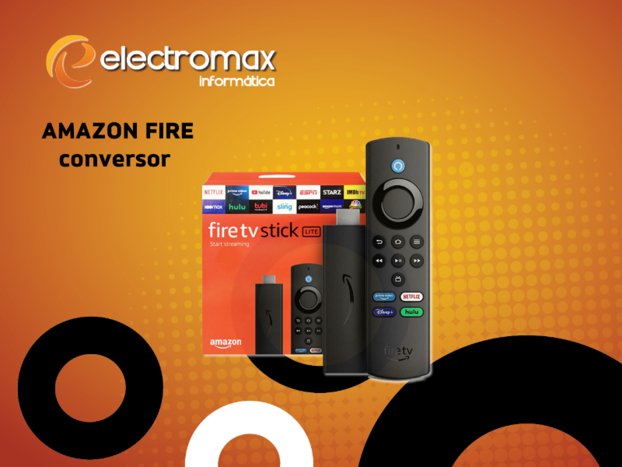 Fire TV Stick Lite. Control por voz Full HD 8GB con 1GB de