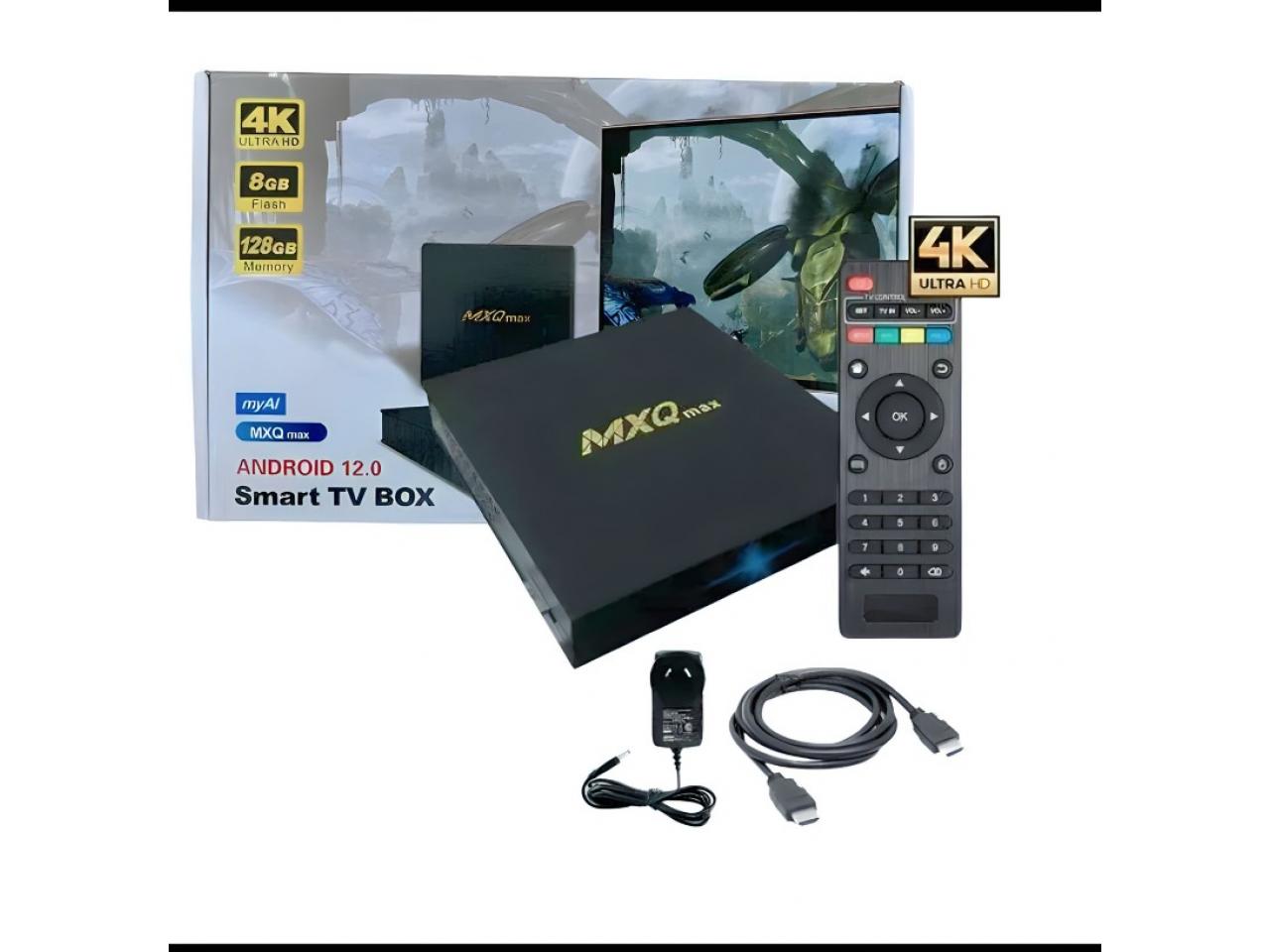 Tv Box Mxq Max Convertidor Smart Tv Definición 4k - 128gb Android