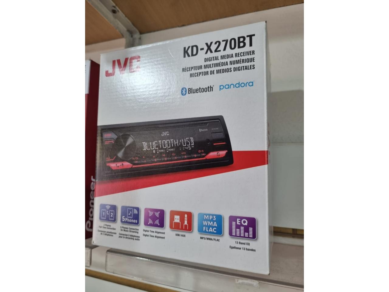 Stéreo Jvc Kdx270bt Radio Fm, Aux, Bluetooth, Usb Comprá en San Juan