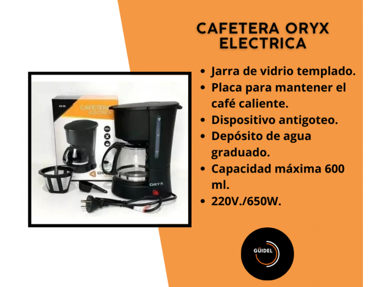 Cafetera italiana Oryx 2 Tazas Inox - Expresso y cafeteras - Los