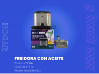 Freidora Aire Electrica Sin Aceite 5l Black Decker Hf21840