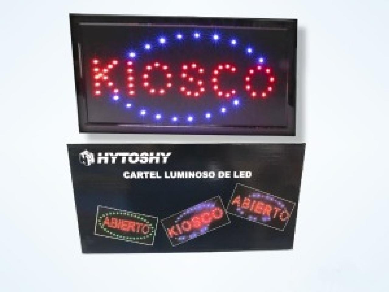 Cartel Led Colores Luminoso Kiosco Publicidad 220v