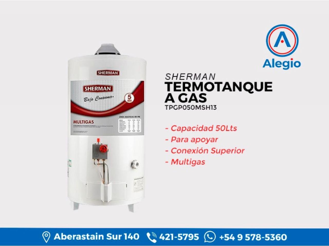 Termotanque Electrico Sherman Bajo Consumo 55 Lts De Colgar