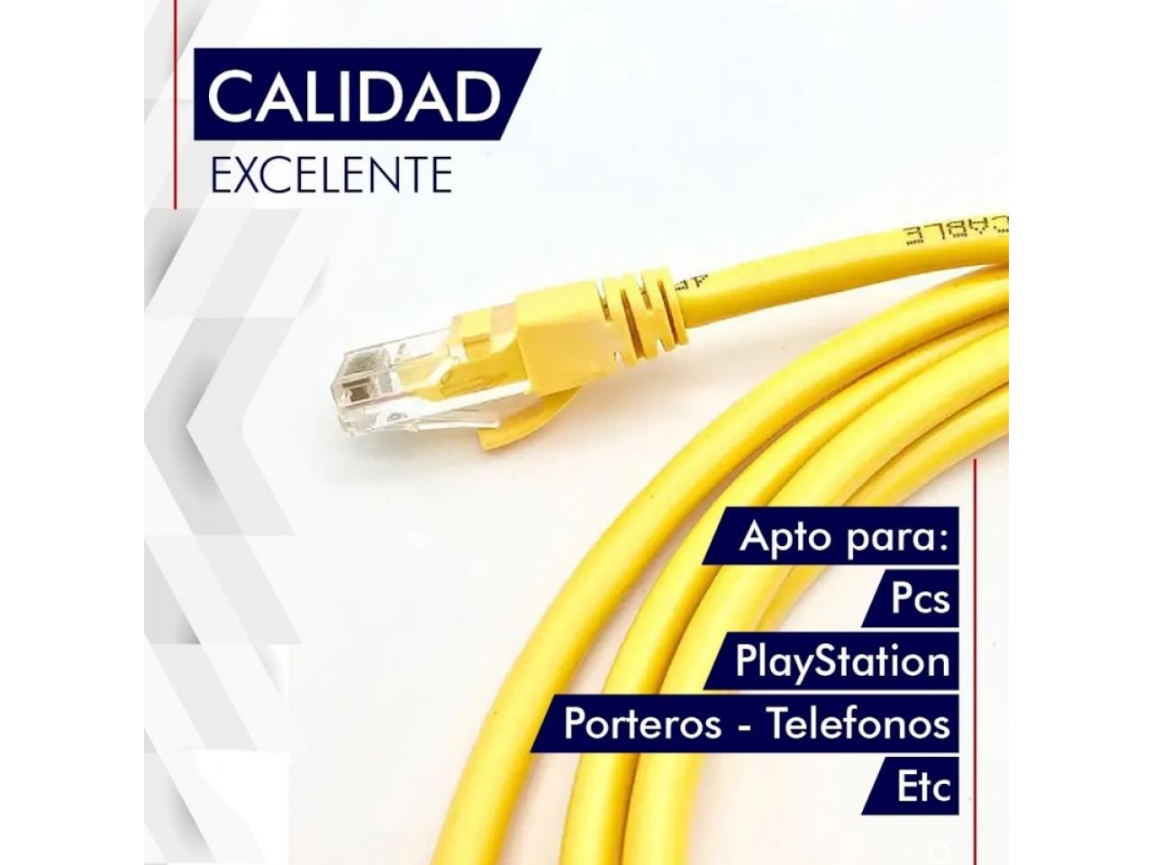 #9989; Cable De Red Rj45 Cat 6 Ethernet 20 Metros Internet Patchcord -  Nuevo Cuotas Envios Local Mundochip - Comprá en San Juan