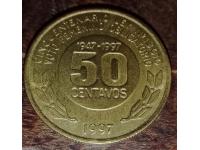 Moneda Argentina Moneda De 50 Centavos 1997 - Evita