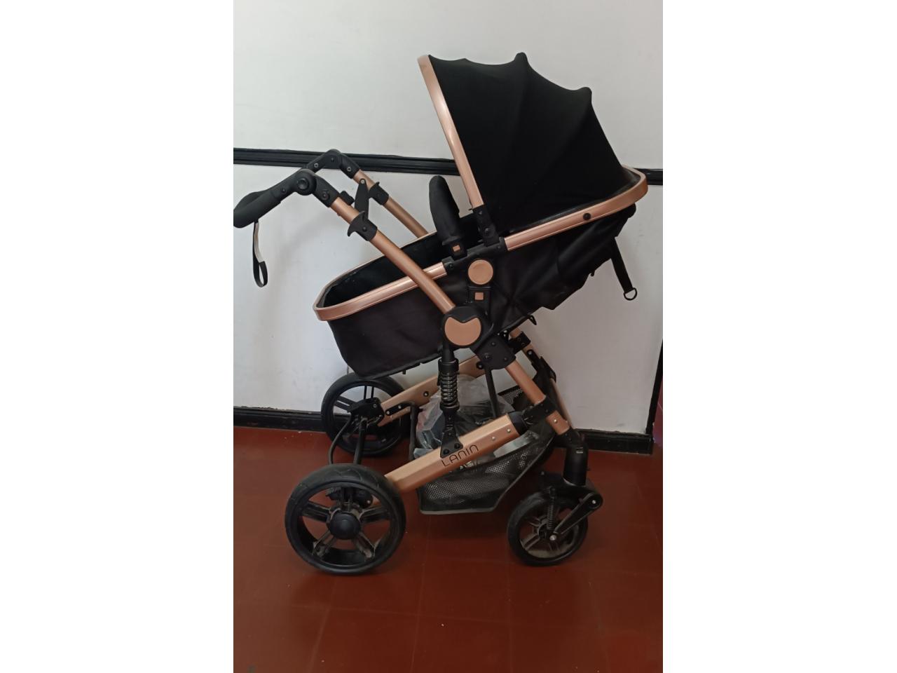 Cochecito de Bebé Mega Baby Lanin Travel Sistem de Paseo Negro