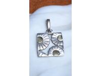 Dije Flor Plata Y Oro