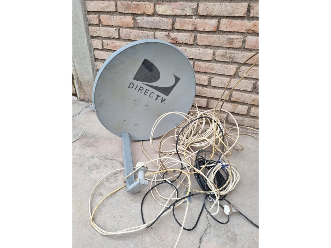 Antena Directv Con Cables Y Decodificador Con Control Remoto Comprá