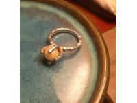 Anillo Vintage Plata 925 Con Perla Sintetica