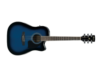 Ibanez Pf15ecetbs Guitarra Electroacstica - Color Blue Tansparent Sunburst
