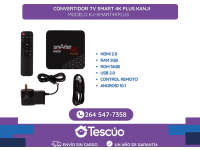 Convertidor Tv Smart 4k Plus Kanji - Envos Sin Cargo- Un Ao De Garanta-