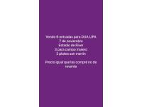 Entradas Para Dua Lipa 7 De Noviembre 