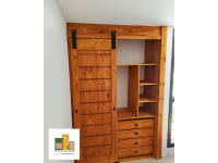 Placar Puertas Corredizas Estilo Granero, En Pino, Acabados De Primera Calidad, Precio Incluye Instalacin.